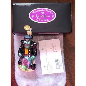 Christopher Radko‎ Baby Frankie Gem Halloween Ornament 3.5" With Tag & Box